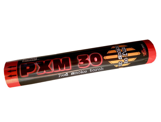 Pyrotechnika- Červená dýmovnice PXM30 - 1ks