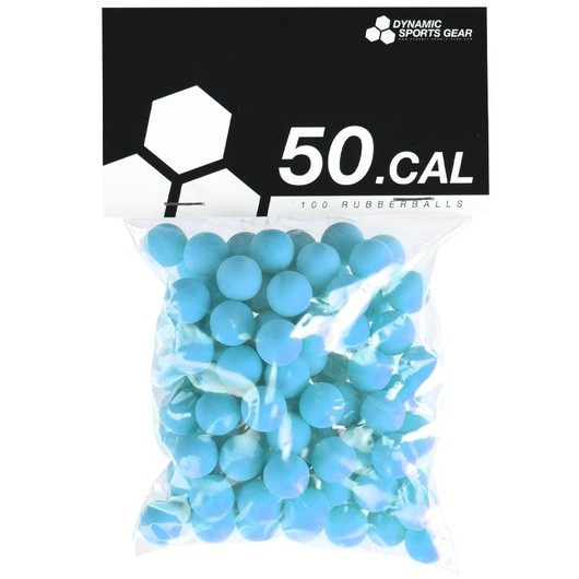 .50 CAL-100 ks .50 PAINTBALL RUBBERBALLS - BLUE