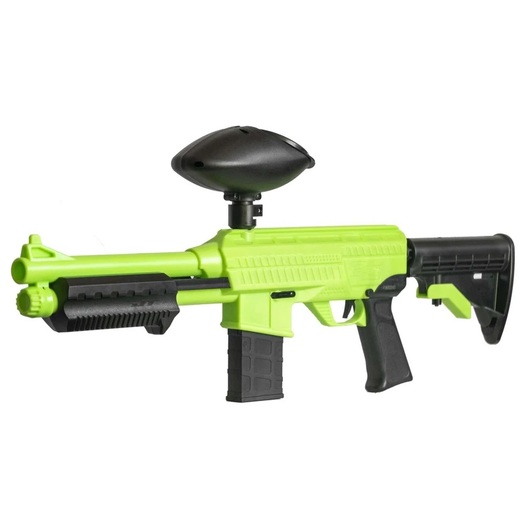 Junior Paintball-SplatMaster Z18 Shotgun Hopper Fed Green