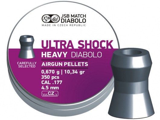 DIABOLO / BROKY BB-Diabolo Ultra Shock Heavy 350ks cal.4,5mm