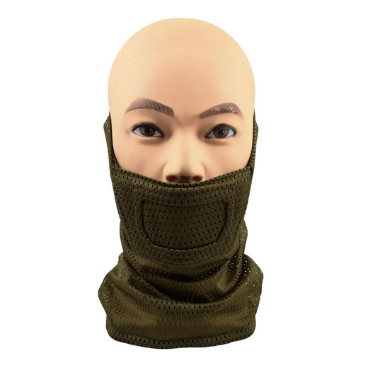 Masky drátěné-Face Warrior Mask - Olive