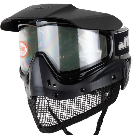 Masky thermal-TACTICAL PAINTBALL & AIRSOFT MESH MASK (BLACK)