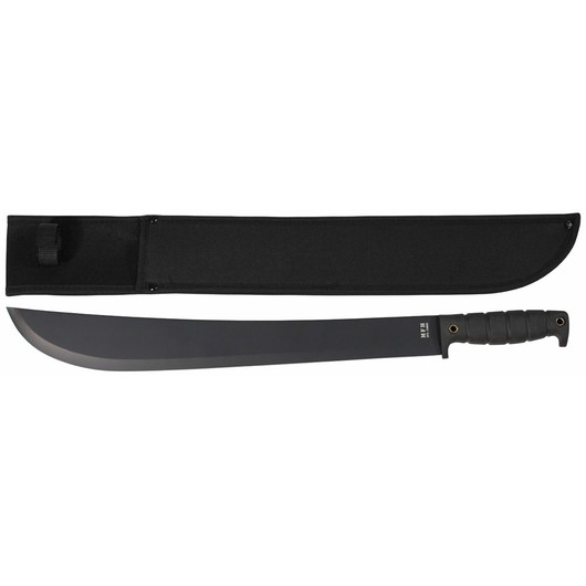 Nože, nářadí, sebeobrana-Machete, "Congo", černý, s nylonovým pouzdrem