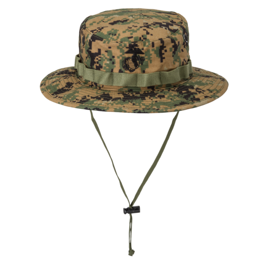 Na hlavu a krk-USMC Boonie Hat - PolyCotton Twill - USMC Digital Woodland - M